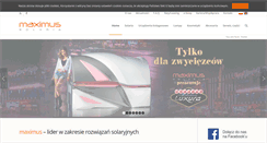 Desktop Screenshot of maximus-solaria.pl