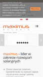 Mobile Screenshot of maximus-solaria.pl